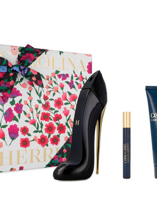 Carolina Herrera Set Good Girl 3 pzs Dama| Perfume EDP 80ml + Loción Corporal 100ml + Spray 10ml