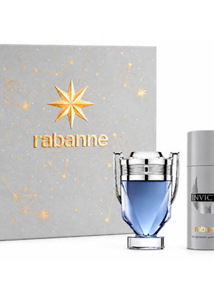 Paco Rabanne Set Invictus 3 pzs Caballero| Perfume EDT 100ml + Desodorante 150ml + Spray EDP 10ml