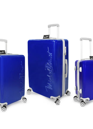 Set de 3 maletas rígidas azul Michel Domit