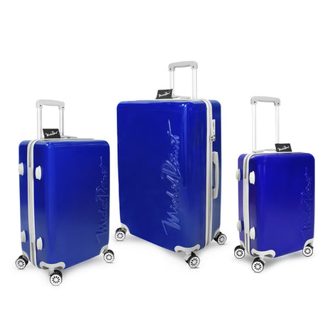 Set de 3 maletas rígidas azul Michel Domit