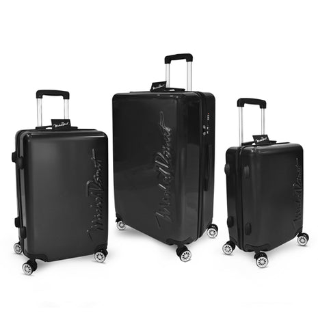 Set de 3 maletas rígidas gris carbón Michel Domit