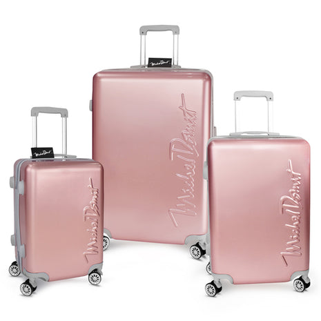 Set de 3 maletas rígidas oro rosado Michel Domit