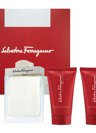 Salvator Ferragamo Set Pour Homme Perfume Edt + Gel de Ducha + Crema de Afeitar