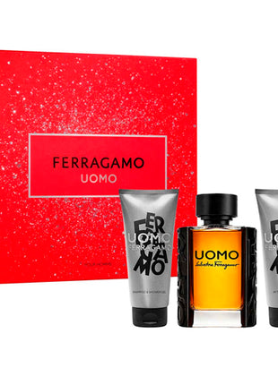 Salvatore Ferragamo Set Uomo Perfume Edt + Gel de Ducha + Crema de Afeitar
