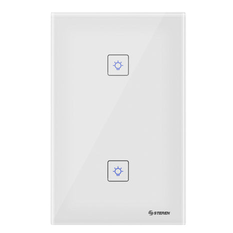 Doble apagador WiFi de pared Steren