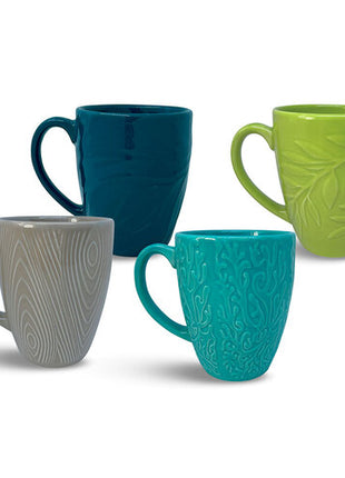Set de 4 tazas relieve esmaltados SL1964526404 LC Corona