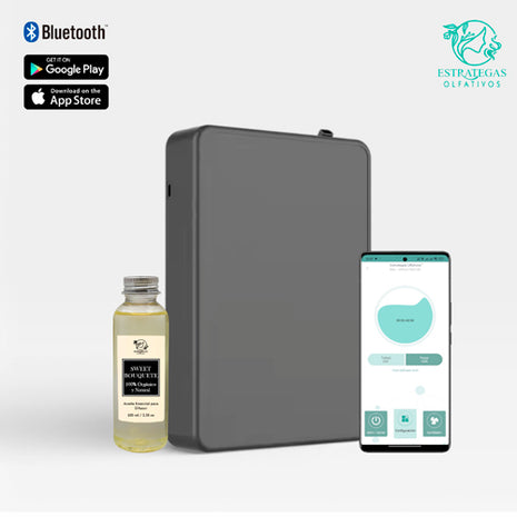 Estrategas Olfativos Difusor Aromático Slim SLG-00 grafito con depósito de 500ml