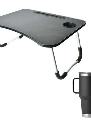 Gift Box mesa plegable Mod. SM-02T, para laptop + termo de 30 oz