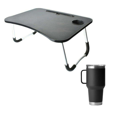 Gift Box mesa plegable Mod. SM-02T, para laptop + termo de 30 oz