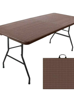 Génesis Mesa tipo portafolio SM-MRCC café de 1.80 metros de rattán