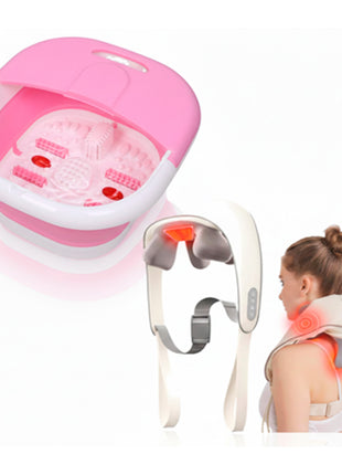 Gift Box Set de Relajación para Cuello y Espalda SM-NP02 Rosa 2 piezas