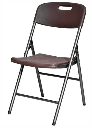 Génesis Silla plegable SM-SMCO café de plástico estilo madera