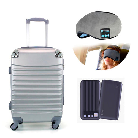 Set de maleta rígida para cabina plata SMT-1003S Gift Box