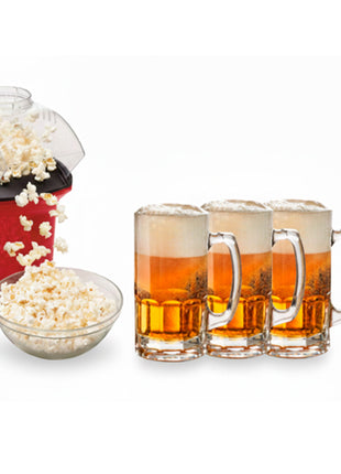 Gift Box Set Maquina para Palomitas y Accesorios SPTP-0326 Rojo 5 piezas