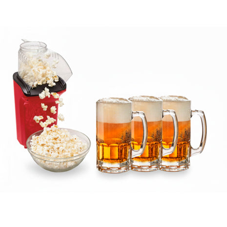 Gift Box Set Maquina para Palomitas y Accesorios SPTP-0326 Rojo 5 piezas