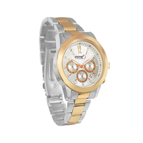 Steiner Reloj para dama ST25380ME dorado análogo con cronógrafo