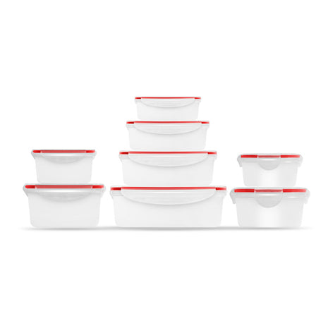 Steiner Set de contenedores ST3035 transparente de 8 piezas de plástico