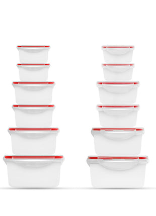 Steiner Set de contenedores ST3036 transparente de 12 piezas de plástico