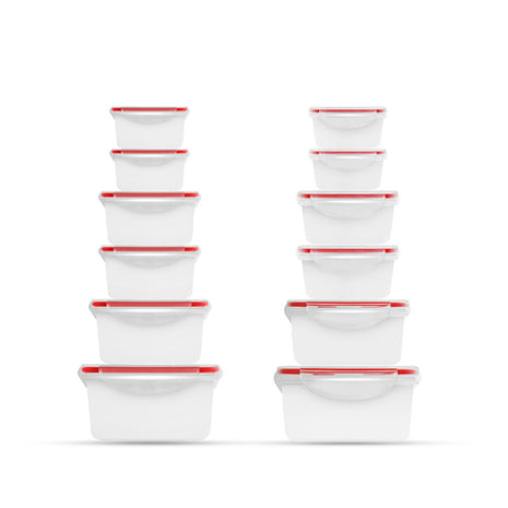 Steiner Set de contenedores ST3036 transparente de 12 piezas de plástico