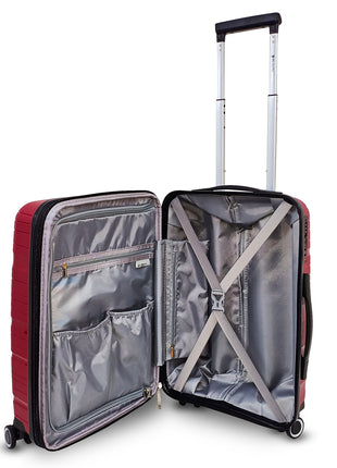 Mc.Carthy maleta vertical Mod. STORM-20 VIN, color: vino, de 20"