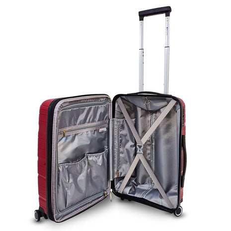 Mc.Carthy maleta vertical Mod. STORM-20 VIN, color: vino, de 20"