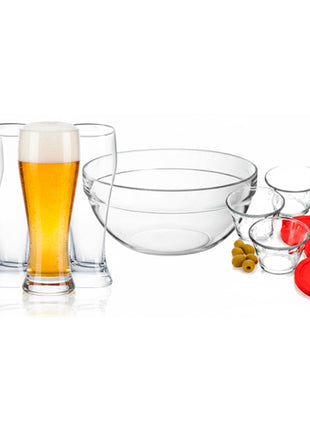 Gift Box Set de vasos y accesorios SVCB-1126 Vidrio 8 piezas