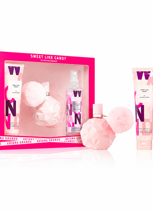 Ariana Grande Set Sweet Like Candy 3 pzs | Perfume EDP 100ml + Body Mist 118 ml + Crema Corporal 100ml