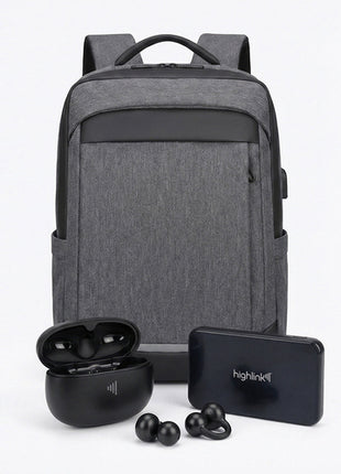 Highlink Mochila Backpack, Audífonos UltraFree, Power Bank