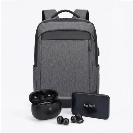 Highlink Mochila Backpack, Audífonos UltraFree, Power Bank