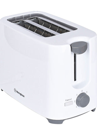 Westinghouse Tostador WKTTD1101 blanco de 2 rebanadas y 6 niveles de tostado y funciones