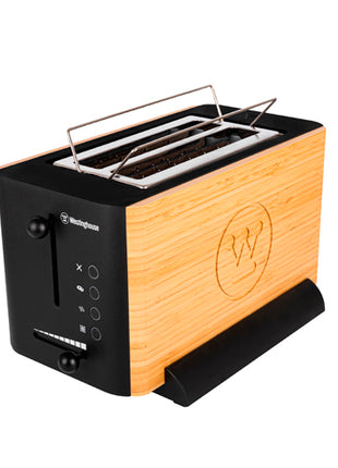 Westinghouse Tostador WKTTF04BB negro serie bambú ranuras extra largas