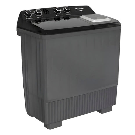 Hisense Lavadora WSA1804P gris doble tina de 18 kilos carga superior