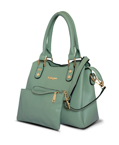 Gogo bolsa Mod. Y-15-VDE, color: verde, para dama con monedero