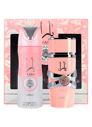 Lattafa Perfume Yara Set EDP 100ml y Spray 200ml Dama