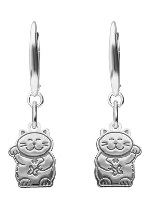 Tanya Moss aretes Mod. YE2775 de gato color: plata
