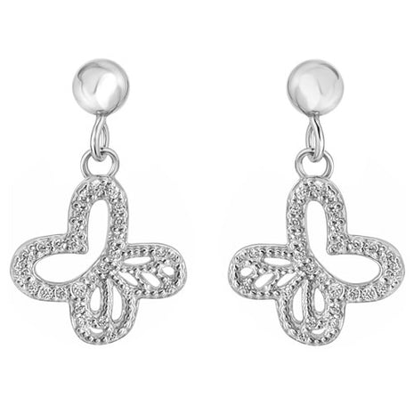 Tanya Moss Aretes Monarca con Circonias YE2885 plata .925