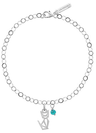 Tanya Moss Pulsera Origami Gato con Apatita YLB2915 plata .925