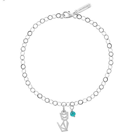 Tanya Moss Pulsera Origami Gato con Apatita YLB2915 plata .925