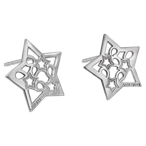 Tanya Moss Broqueles Estrella Deseos YLE2837 plata .925