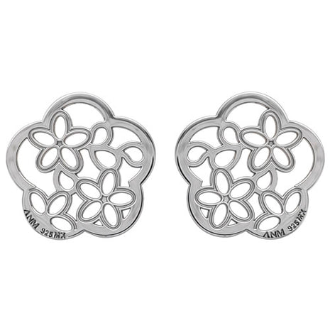 Tanya Moss Broqueles Flor Deseos YLE2839 plata .925