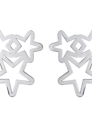 Tanya Moss Broqueles Celeste Estrella YLE2852 plata .925