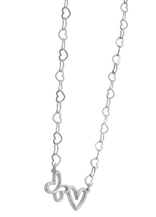 Tanya Moss Collar Eslabón Mariposa y Corazón YN2836 plata .925