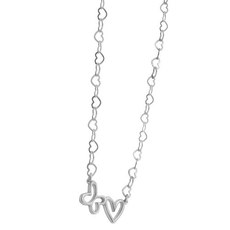 Tanya Moss Collar Eslabón Mariposa y Corazón YN2836 plata .925