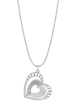 Tanya MossDije Grande Corazón Destellos YP2918 plata .925