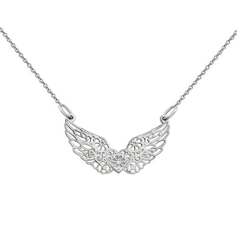 Tanya Moss Dije Corazón con Alas Mexicanizado YP2986 plata .925