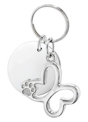 Tanya Moss Plaquita Perro Mariposa Huellita YV2622 plata .925