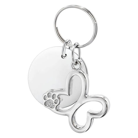 Tanya Moss Plaquita Perro Mariposa Huellita YV2622 plata .925