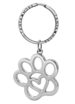 Tanya Moss Llavero Huellita YV2623 plata .925
