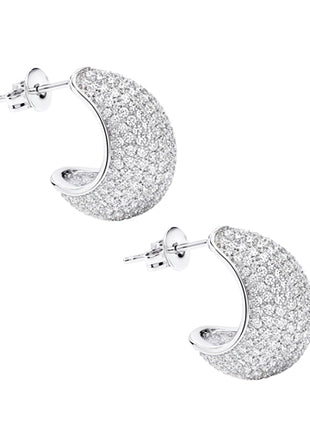 Zvezda Aretes ZAR-PL-GOTA-CH plateados gota con circonias