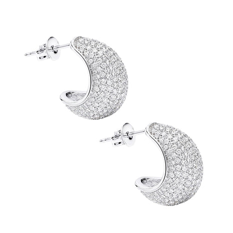Zvezda Aretes ZAR-PL-GOTA-CH plateados gota con circonias